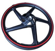 [RMT003157] ARO POSTERIOR NEGRO Y  ROJO BRABUS 150