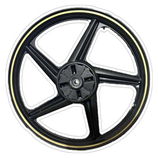 [RMT003158] ARO POSTERIOR NEGRO Y  DORADO BRABUS 150